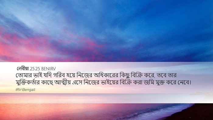 লেবীয়া 25:25 BENIRV Bible Verse Image