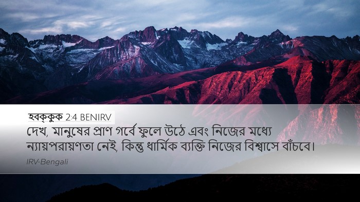 হবক্কুক 2:4 BENIRV Bible Verse Image