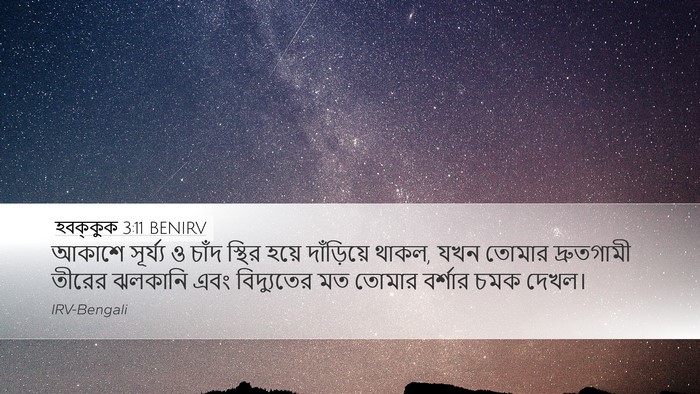 হবক্কুক 3:11 BENIRV Bible Verse Image