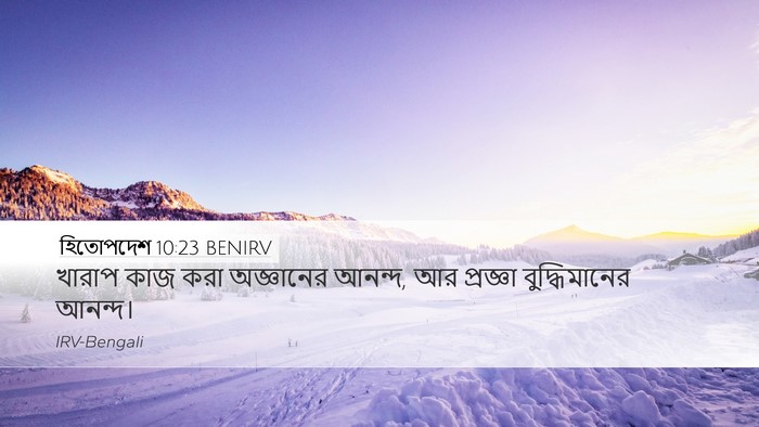 হিতোপদেশ 10:23 BENIRV Bible Verse Image