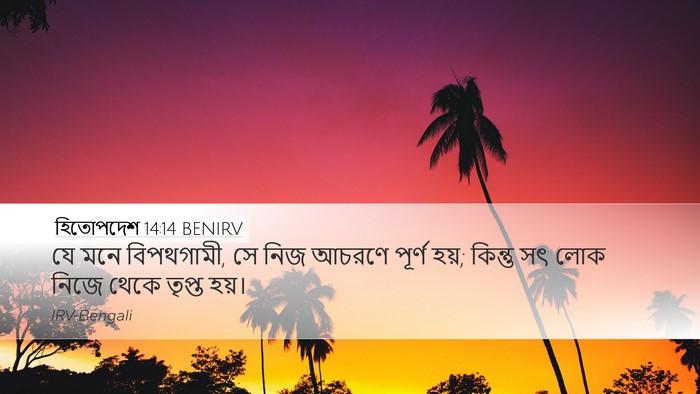 হিতোপদেশ 14:14 BENIRV Bible Verse Image