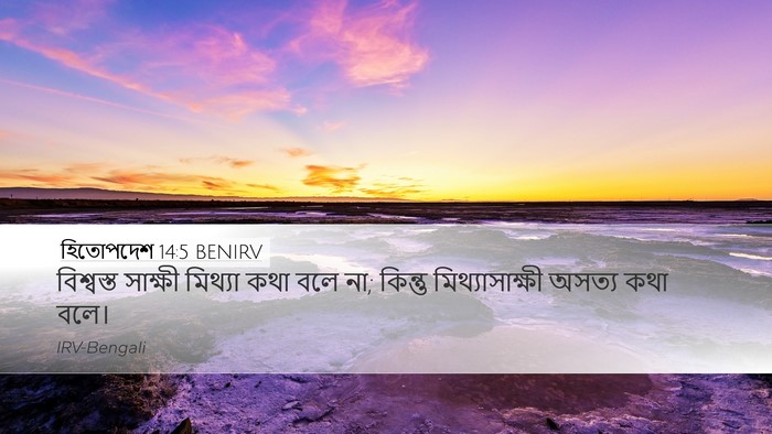 হিতোপদেশ 14:5 BENIRV Bible Verse Image