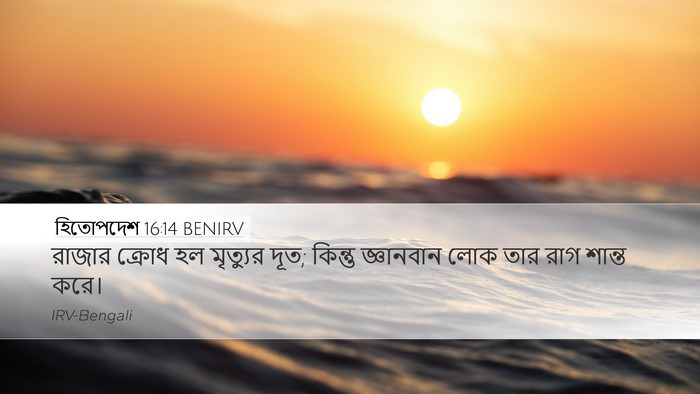 হিতোপদেশ 16:14 BENIRV Bible Verse Image