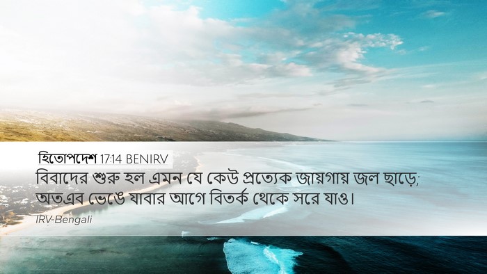 হিতোপদেশ 17:14 BENIRV Bible Verse Image