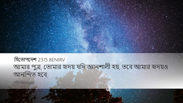 হিতোপদেশ 23:15 BENIRV Bible Verse Image