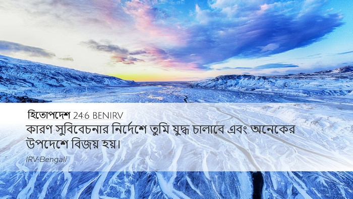 হিতোপদেশ 24:6 BENIRV Bible Verse Image