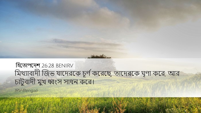 হিতোপদেশ 26:28 BENIRV Bible Verse Image