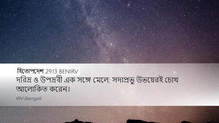 হিতোপদেশ 29:13 BENIRV Bible Verse Image