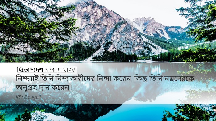 হিতোপদেশ 3:34 BENIRV Bible Verse Image