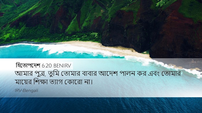 হিতোপদেশ 6:20 BENIRV Bible Verse Image