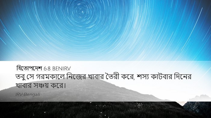 হিতোপদেশ 6:8 BENIRV Bible Verse Image