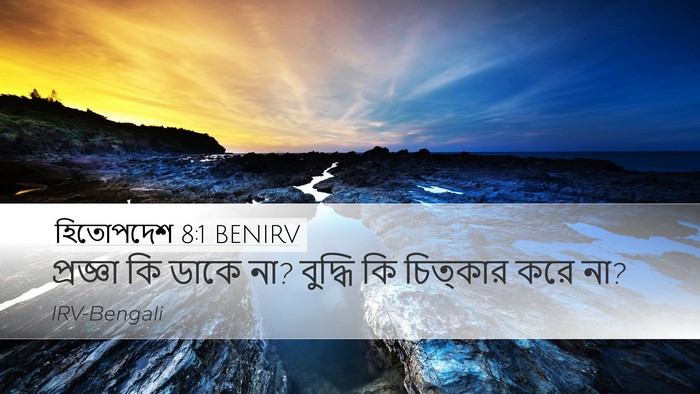 হিতোপদেশ 8:1 BENIRV Bible Verse Image