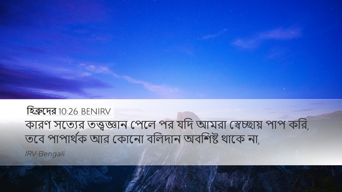 হিব্রুদের 10:26 BENIRV Bible Verse Image