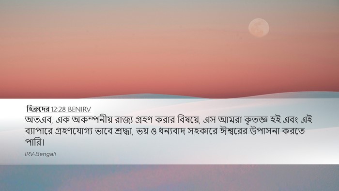 হিব্রুদের 12:28 BENIRV Bible Verse Image