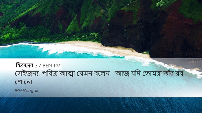 হিব্রুদের 3:7 BENIRV Bible Verse Image