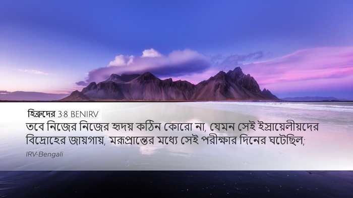 হিব্রুদের 3:8 BENIRV Bible Verse Image