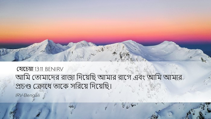 হোচেয়া 13:11 BENIRV Bible Verse Image