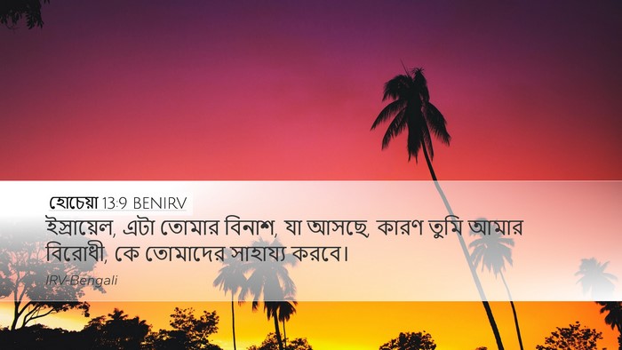 হোচেয়া 13:9 BENIRV Bible Verse Image
