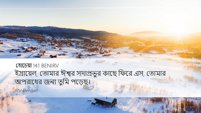 হোচেয়া 14:1 BENIRV Bible Verse Image