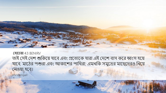 হোচেয়া 4:3 BENIRV Bible Verse Image