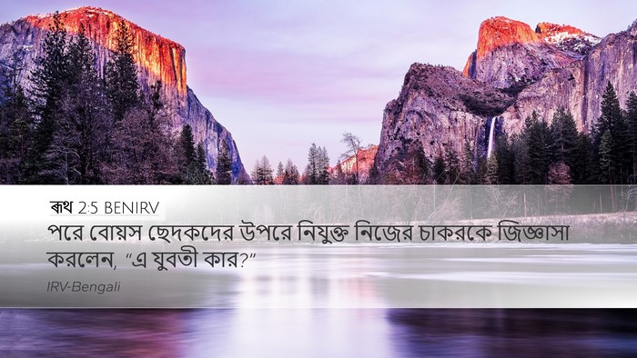 ৰূথ 2:5 BENIRV Desktop Wallpaper - পরে বোয়স ছেদকদের - Desktop Bible Verse Wallpaper