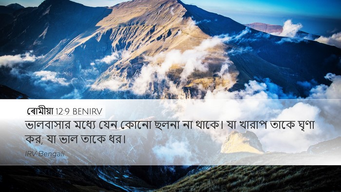 ৰোমীয়া 12:9 BENIRV Bible Verse Image