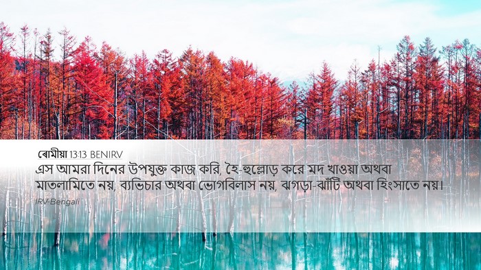 ৰোমীয়া 13:13 BENIRV Bible Verse Image