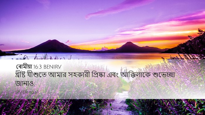 ৰোমীয়া 16:3 BENIRV Bible Verse Image