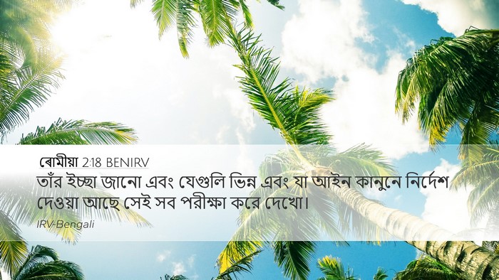 ৰোমীয়া 2:18 BENIRV Bible Verse Image