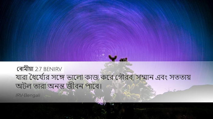 ৰোমীয়া 2:7 BENIRV Bible Verse Image