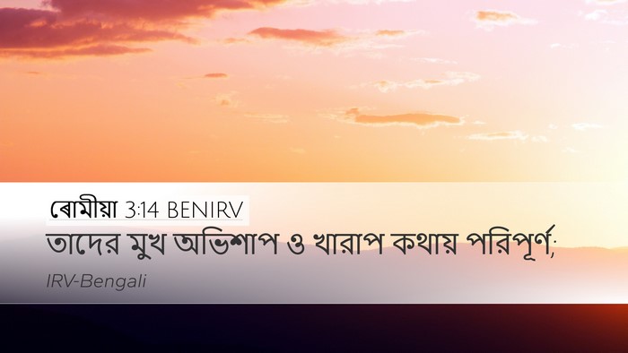 ৰোমীয়া 3:14 BENIRV Bible Verse Image