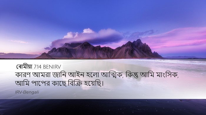 ৰোমীয়া 7:14 BENIRV Bible Verse Image