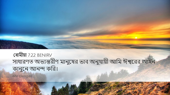 ৰোমীয়া 7:22 BENIRV Bible Verse Image