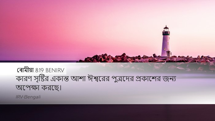 ৰোমীয়া 8:19 BENIRV Bible Verse Image