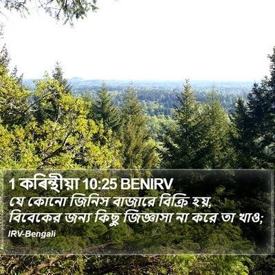1 কৰিন্থীয়া 10:25 BENIRV Bible Verse Image