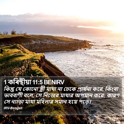1 কৰিন্থীয়া 11:5 BENIRV Bible Verse Image