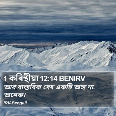 1 কৰিন্থীয়া 12:14 BENIRV Bible Verse Image
