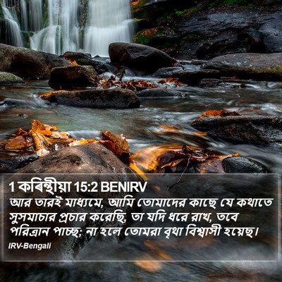 1 কৰিন্থীয়া 15:2 BENIRV Bible Verse Image