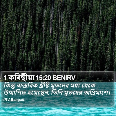 1 কৰিন্থীয়া 15:20 BENIRV Bible Verse Image