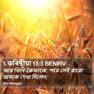 1 কৰিন্থীয়া 15:5 BENIRV Bible Verse Image