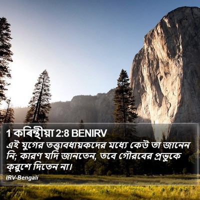 1 কৰিন্থীয়া 2:8 BENIRV Bible Verse Image