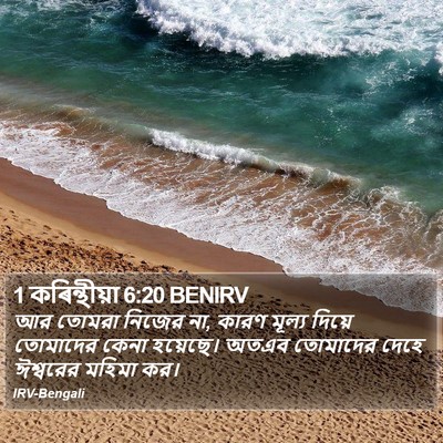 1 কৰিন্থীয়া 6:20 BENIRV Bible Verse Image