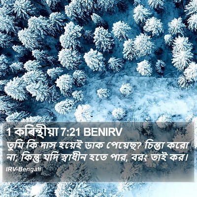 1 কৰিন্থীয়া 7:21 BENIRV Bible Verse Image