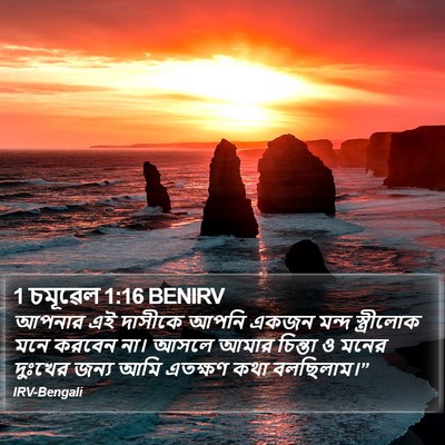 1 চমূৱেল 1:16 BENIRV Bible Verse Image