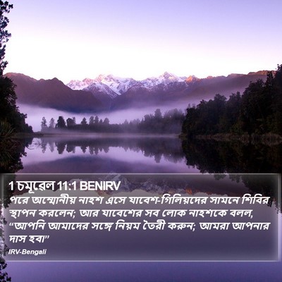 1 চমূৱেল 11:1 BENIRV Bible Verse Image
