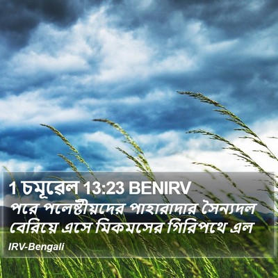1 চমূৱেল 13:23 BENIRV Bible Verse Image