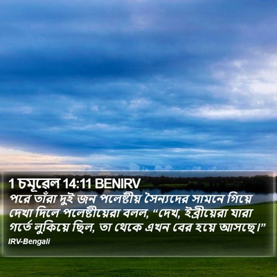 1 চমূৱেল 14:11 BENIRV Bible Verse Image