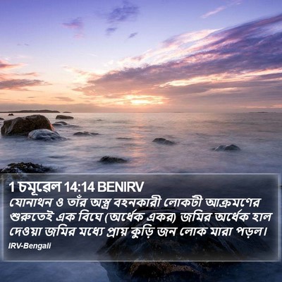 1 চমূৱেল 14:14 BENIRV Bible Verse Image