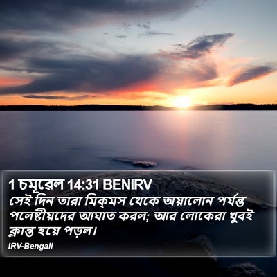 1 চমূৱেল 14:31 BENIRV Bible Verse Image