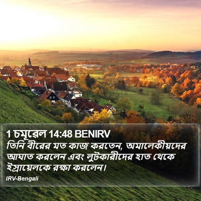 1 চমূৱেল 14:48 BENIRV Bible Verse Image